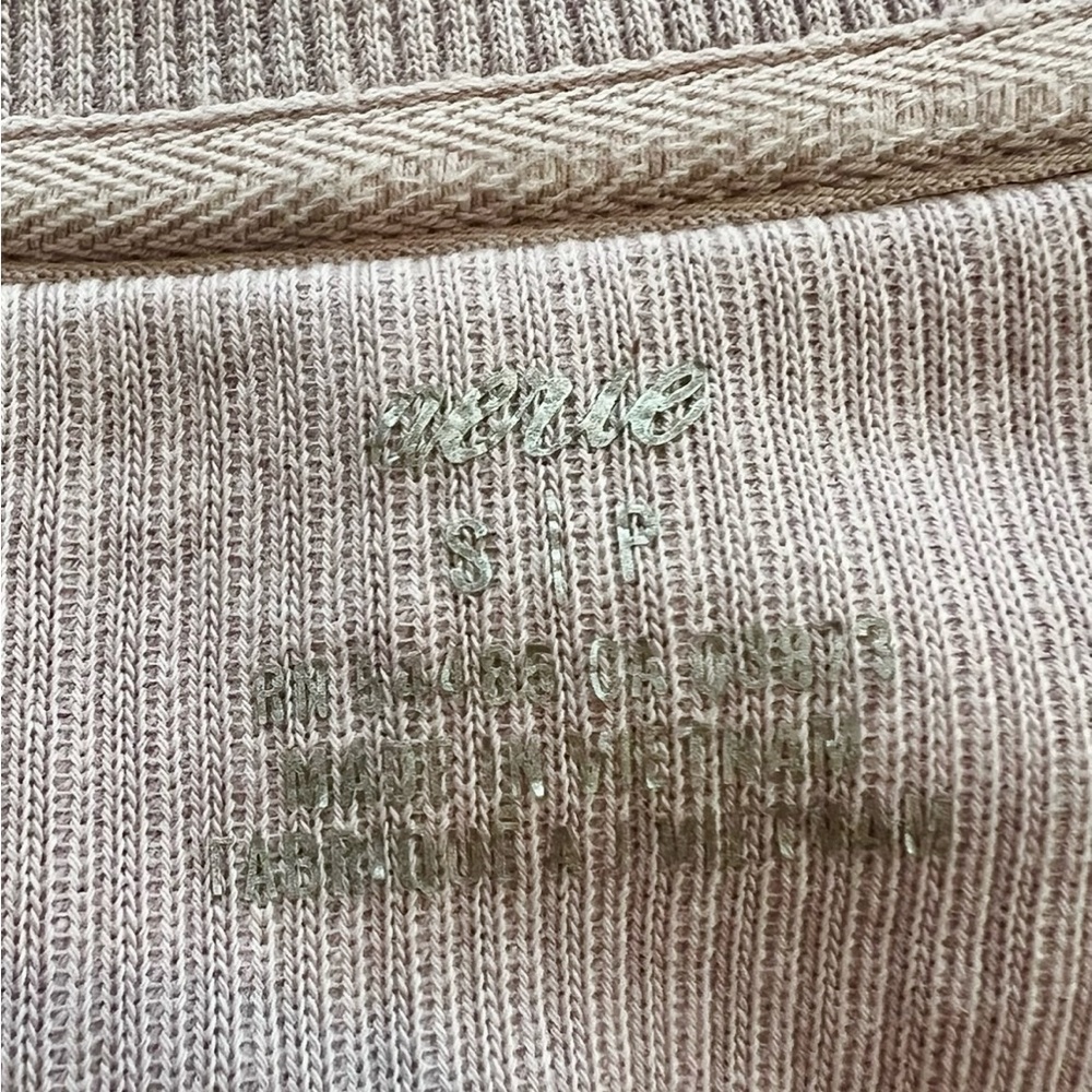 aerie Beyond Oversized Light Pink Quarter Zip Size Small 100% Cotton - Picture 16 of 16